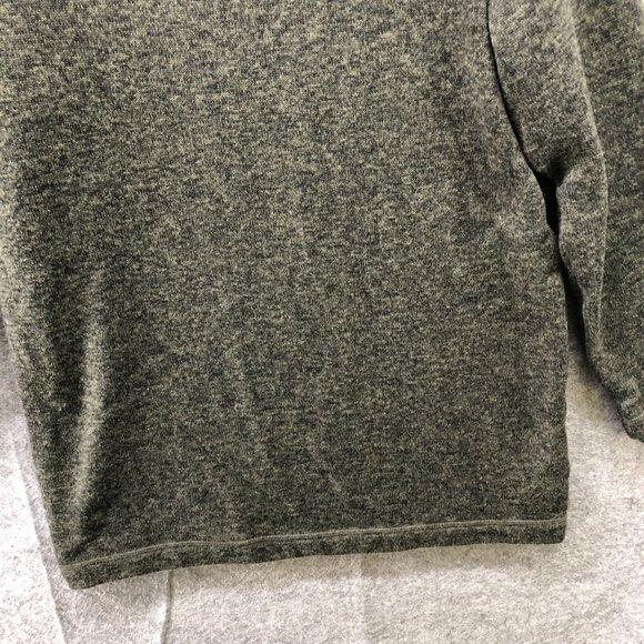 Uniqlo Fleece Turtleneck Tunic Pullover Womens S Green Heather Sweater Oversized - Picture 4 of 8